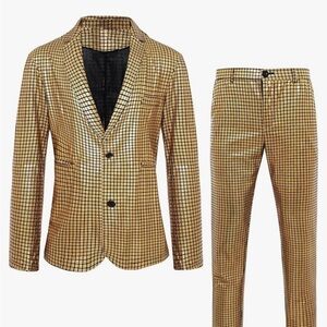Men Medium disco costume suit jacket & pants